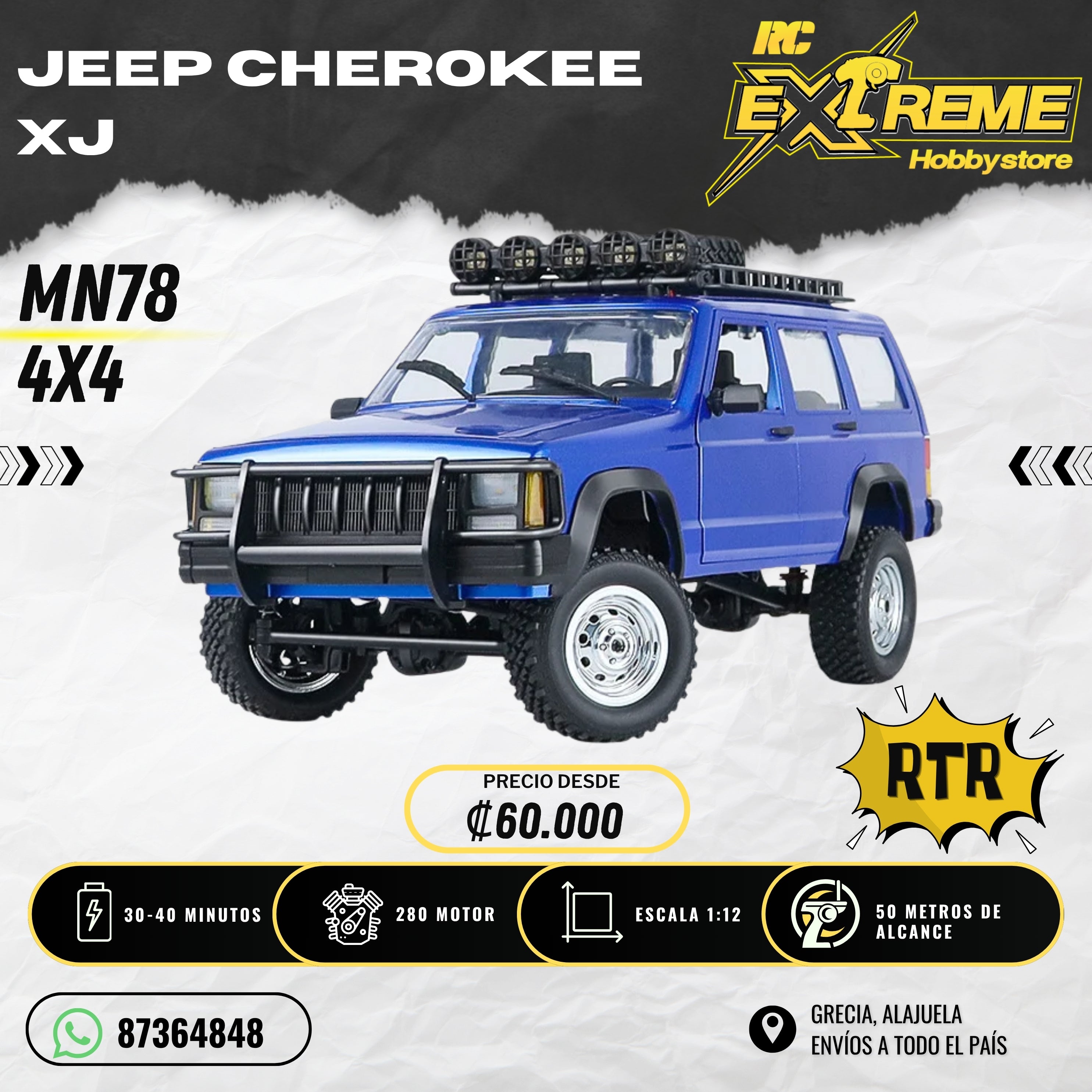 Jeep CHEROKEE ラジコン　MN78 MN79 WPL Jeep Cherokee XJ MN78 – RC Extreme