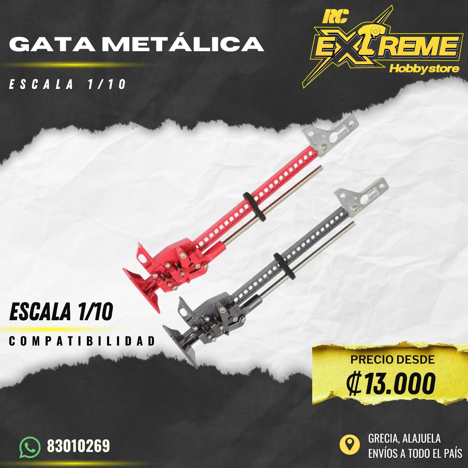 Gata Metálica Escala 1:10