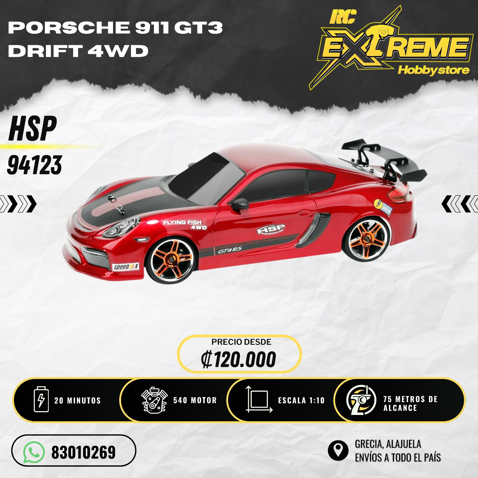 Porsche 911 GT3 Drift 4WD HSP 94123