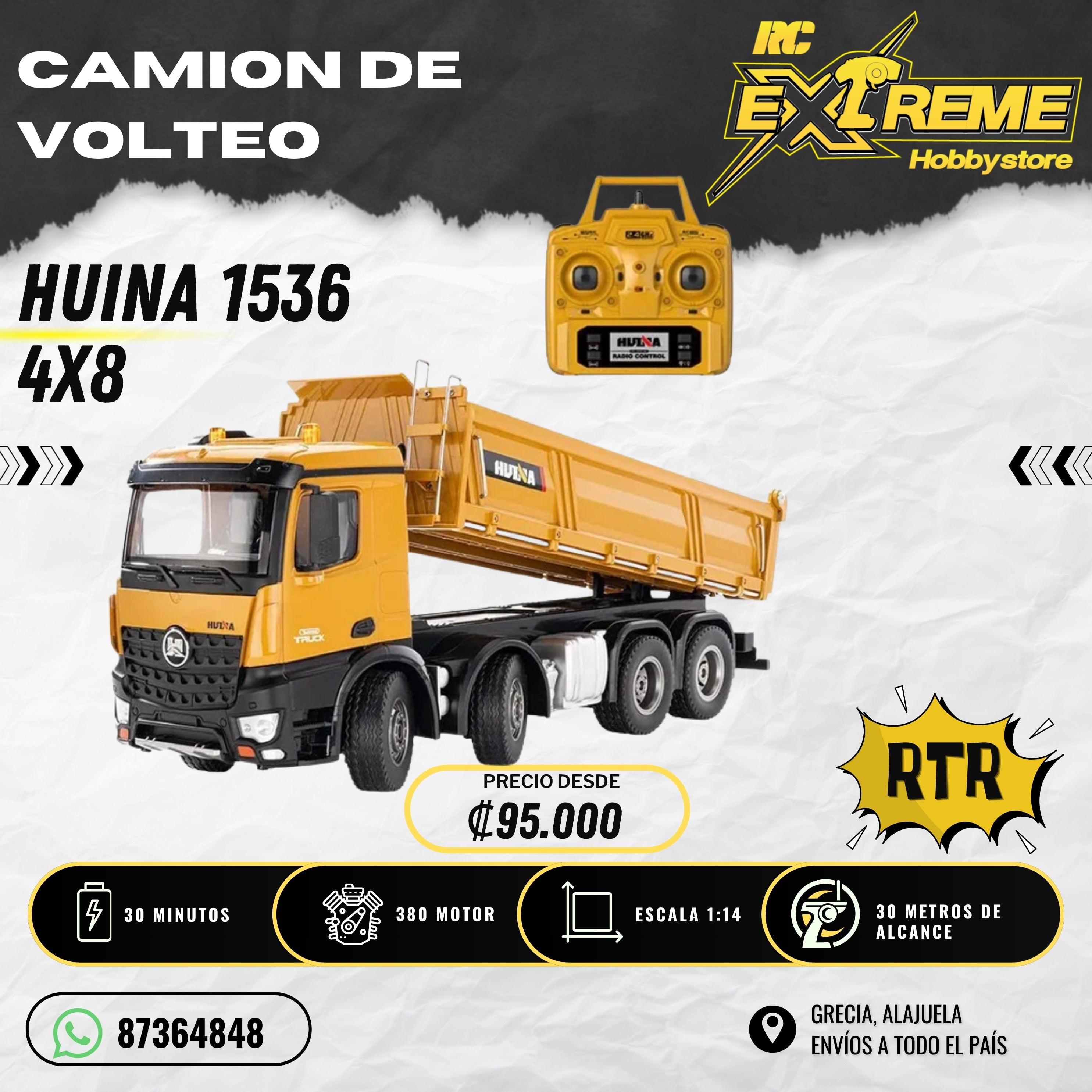 Camión de Volteo / Huina 1536