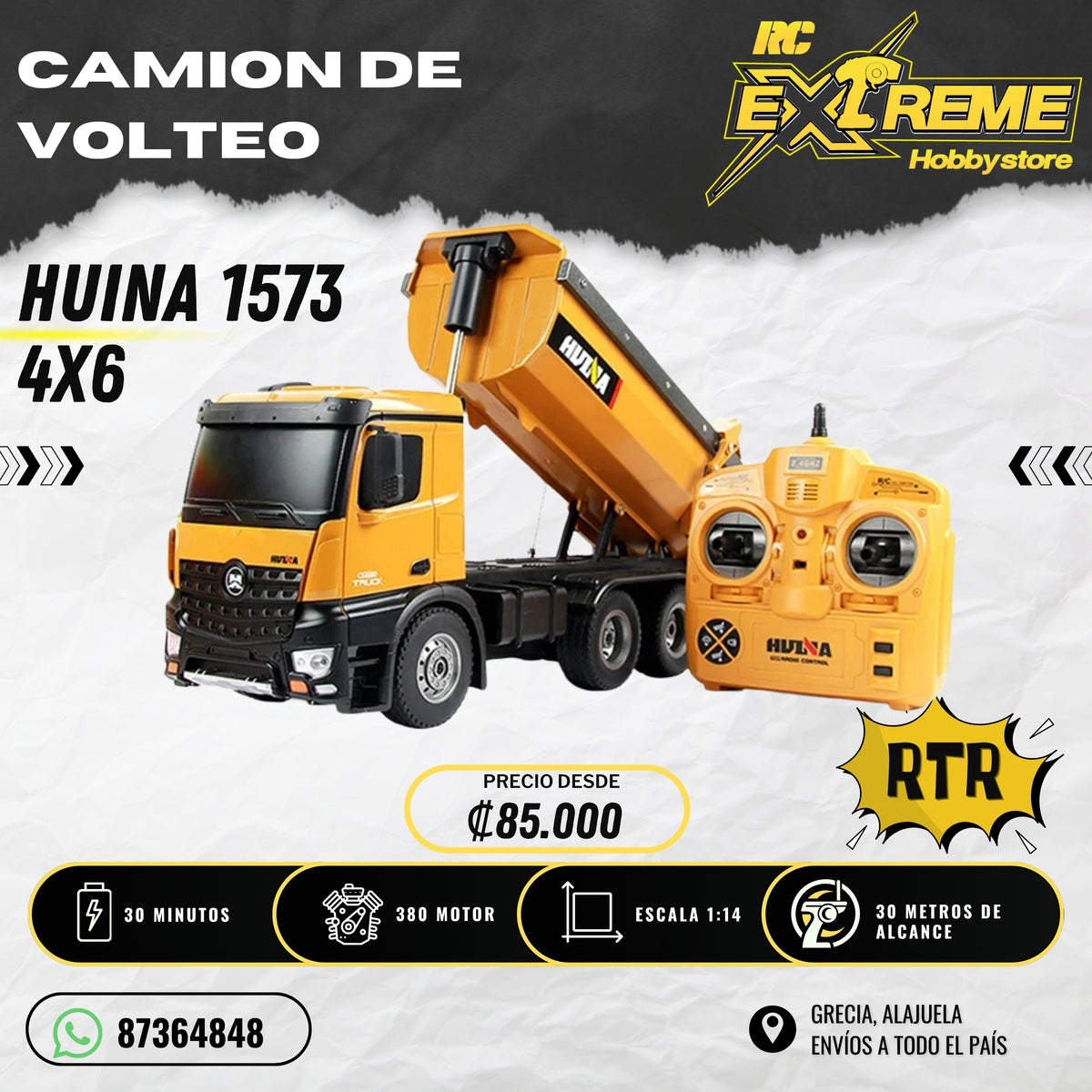 Camión de Volteo / Huina 1573