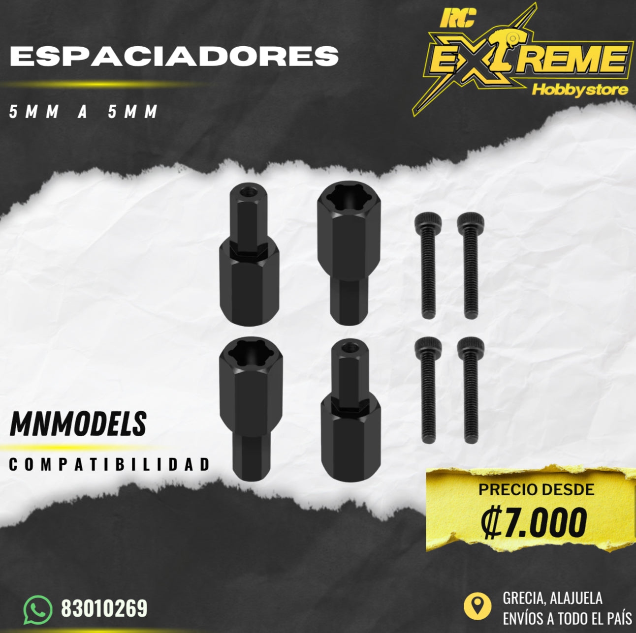 Espaciadores 5MM a 5MM