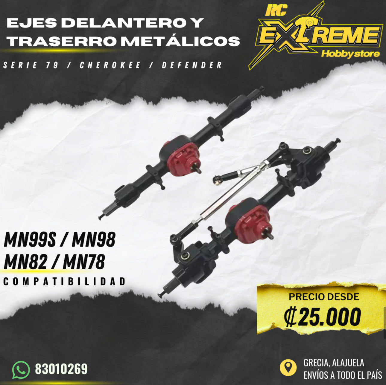 Ejes Delantero y Trasero Serie 79 / Cherokee / Defender