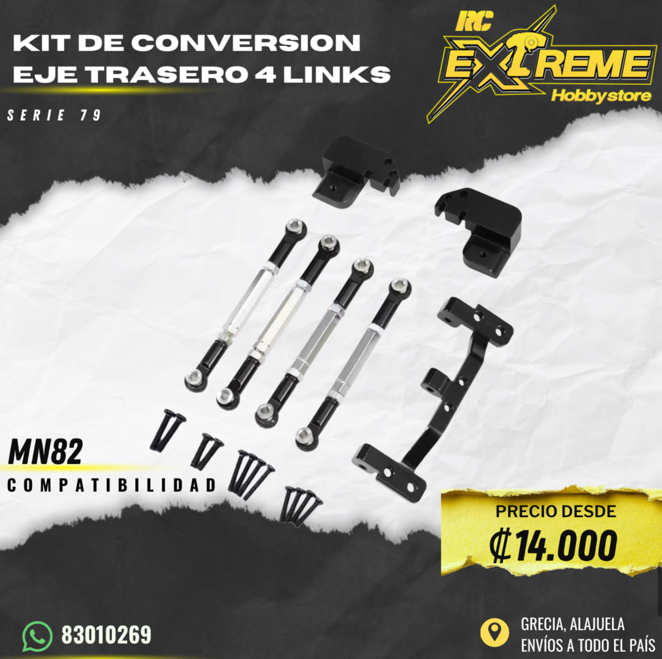 Kit De Conversion Eje Trasero 4 Links Serie 79