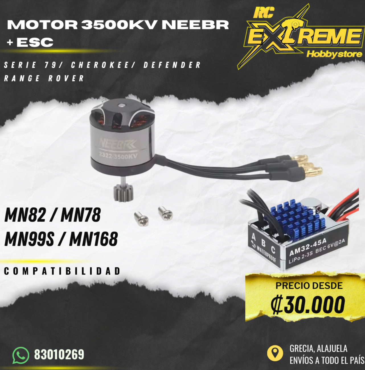 Motor 3500KV Neebr + Esc