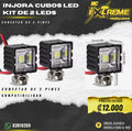 Injora Cubos Led Kit De 2 LEDs Conector De 2 Pines