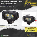 Injora Cubos Led Kit de 2 Led Conector de 2 Pines